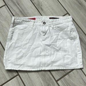 Ag 25 white denim skirt the legend
